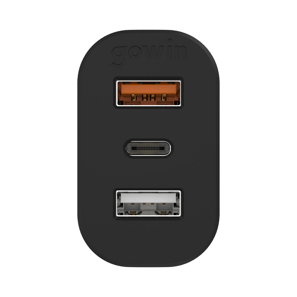 Cargador para Auto CARGA RÁPIDA entrada USB y Tipo C - gowin