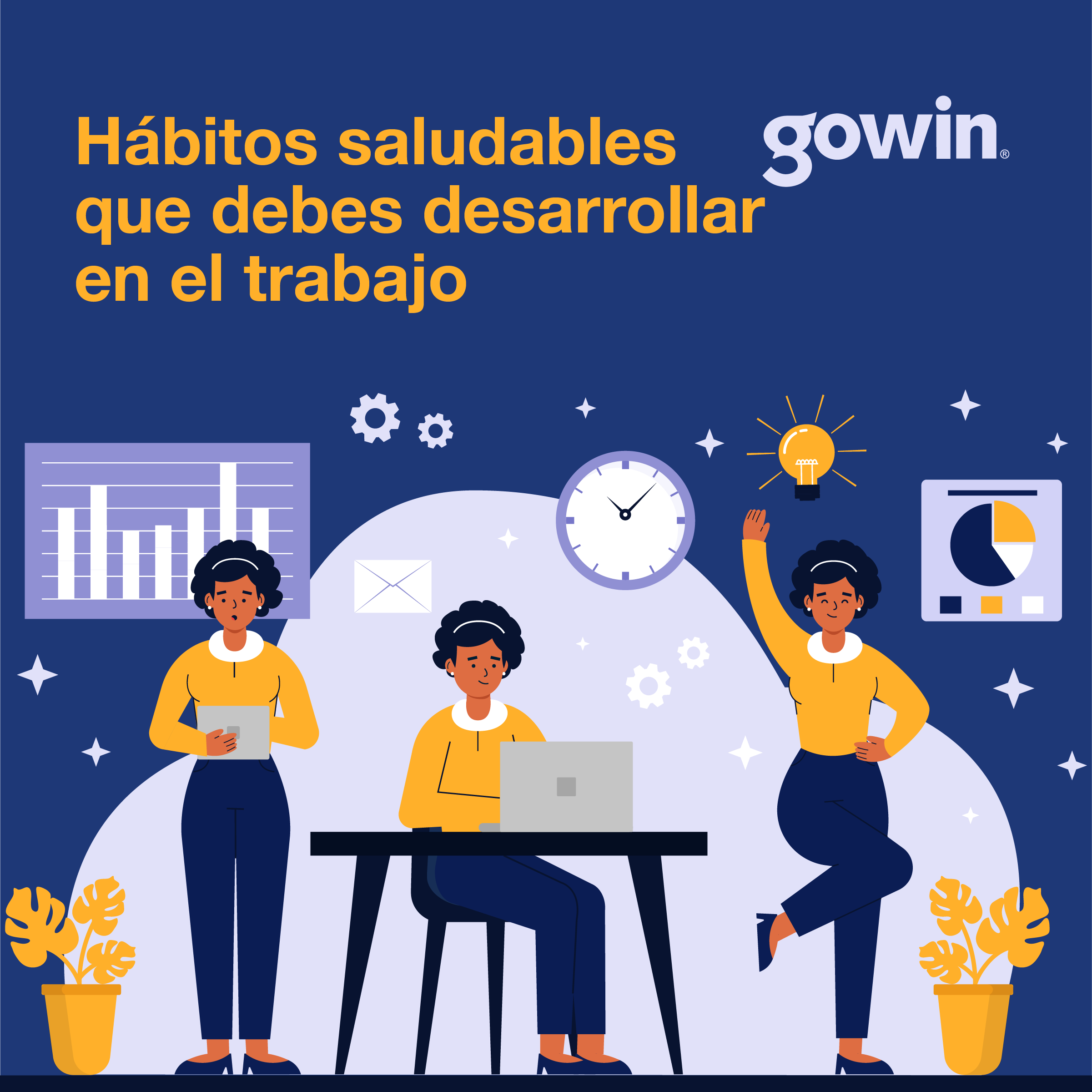 Hábitos saludables debes desarrollar en el trabajo.