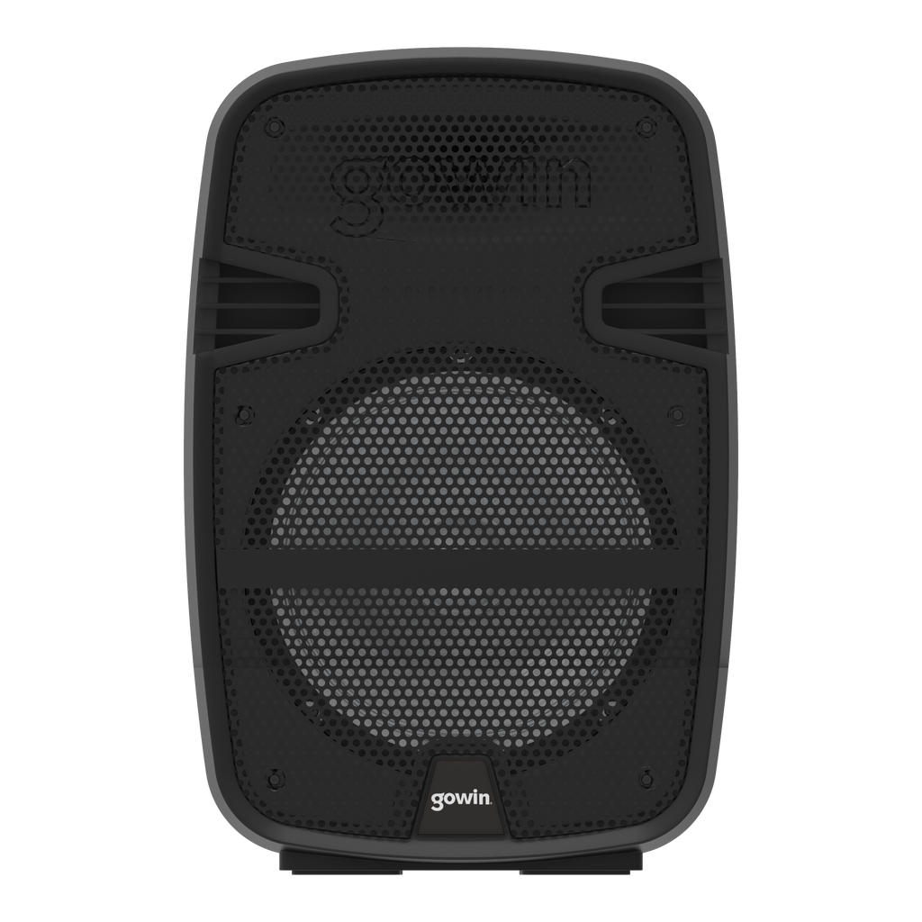 Bocina Gowin 8 Pulgadas Bluetooth | Potente Sonido, Radio FM y Luces LED - Excelente Precio